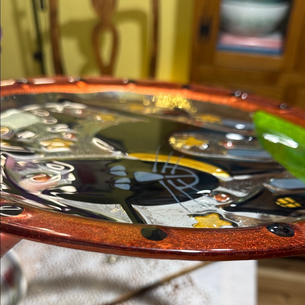 Halloween Black Cat Decorative Plate - Picture 2 of 4